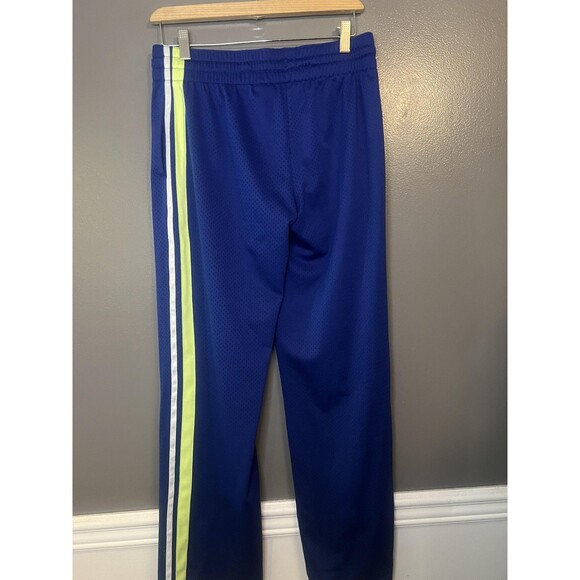 Danskin Now Pants Womens Small Blue Mesh Track Athletic Royal Side Stripe Trim - Picture 4 of 11